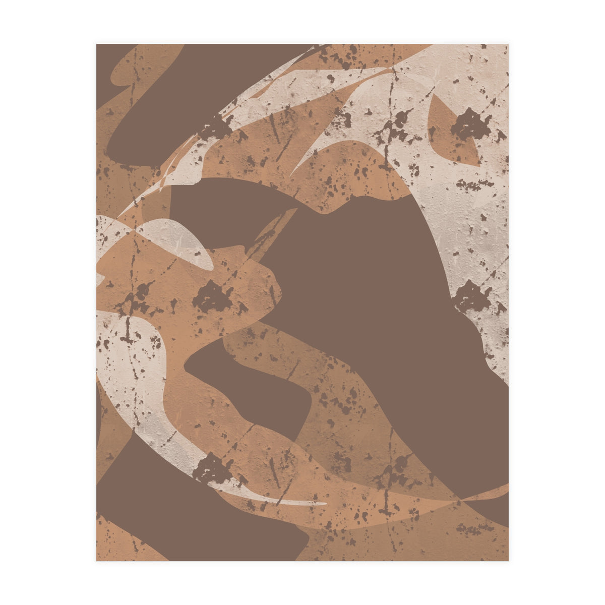 Abstract Brown Harmony (Print Only)