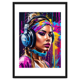 Girl In Headphones, Graffiti thumbnail