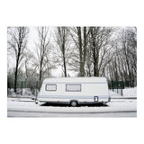 Travel Trailer in the snow road (Print Only) thumbnail