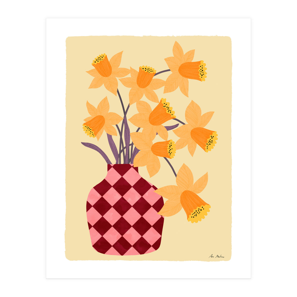 Vase With Daffodils (Print Only)