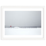 Fence in the winter seascape thumbnail
