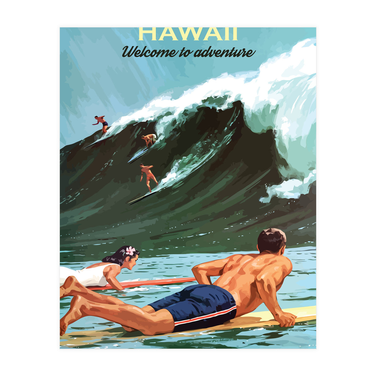 Hawaii Surf (Print Only)