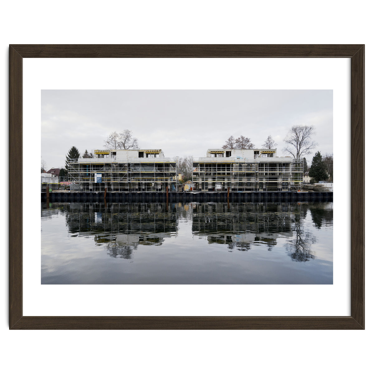 Under construction residential along the lake