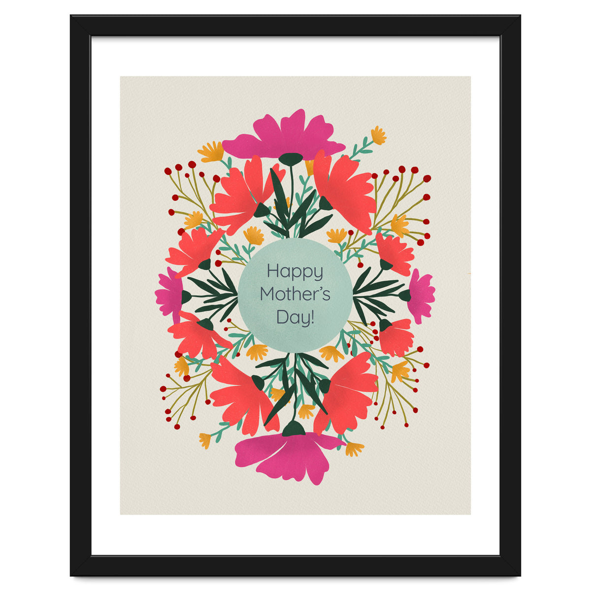 Happy mother's day floral design