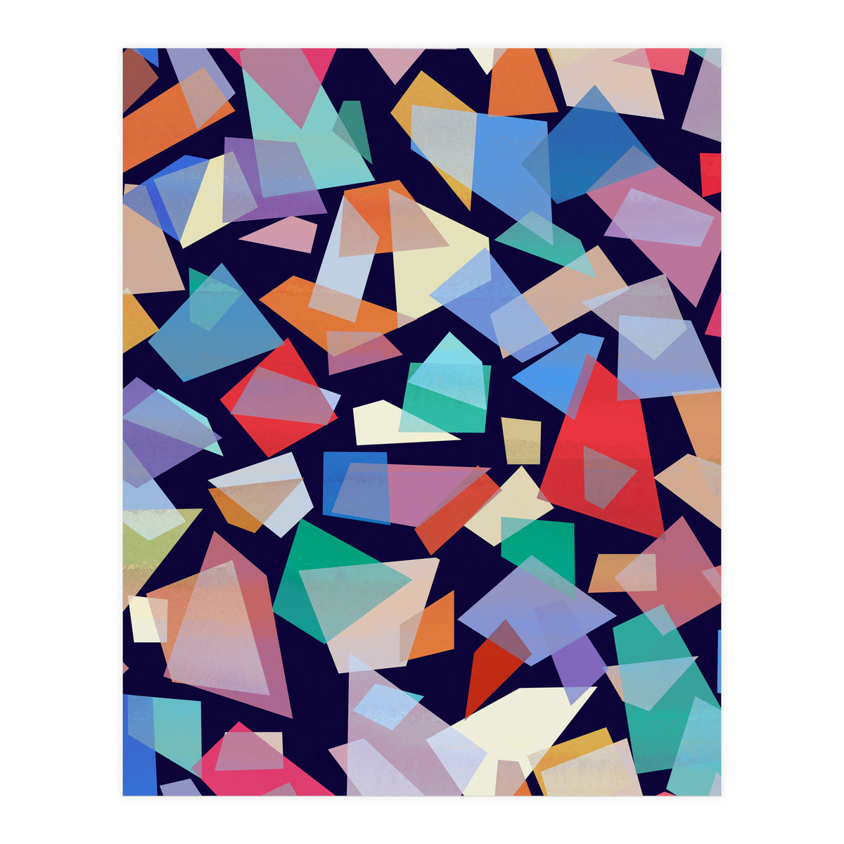 Geometric Squares Collage (Print Only)