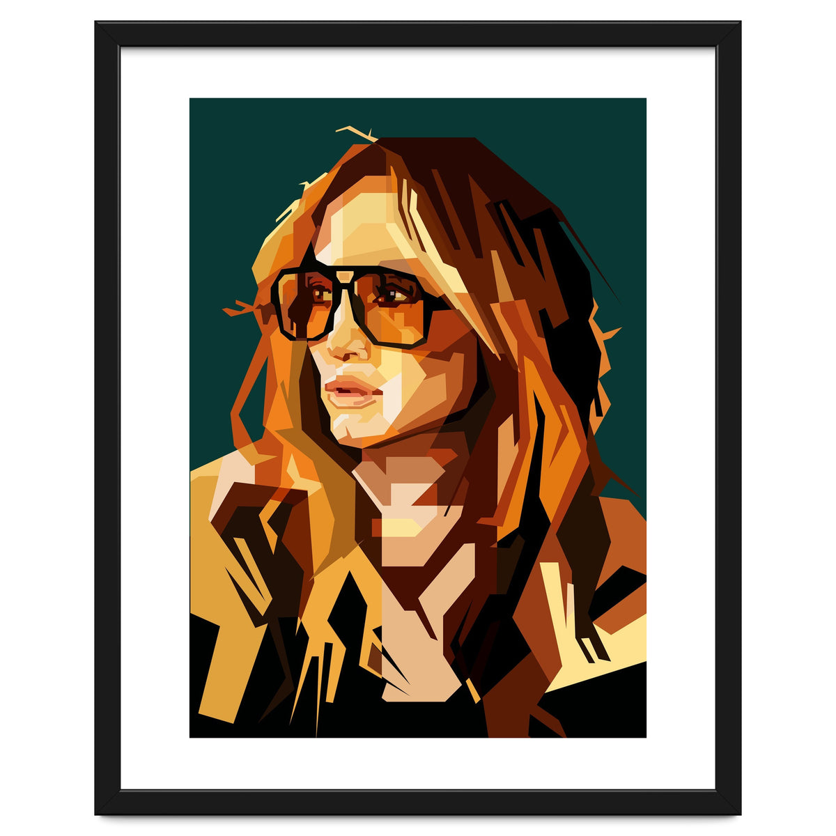 Jennifer Lopez Celebrity Art Retro Style Illustration
