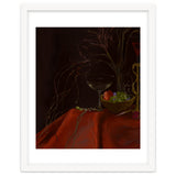 Dark Baroque Still Life Table and Wine oil thumbnail
