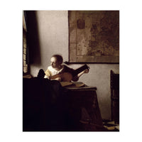 'The Lute Player', 1663-1664, Oil on canvas, 51,4 x 45,7 cm. (Print Only)