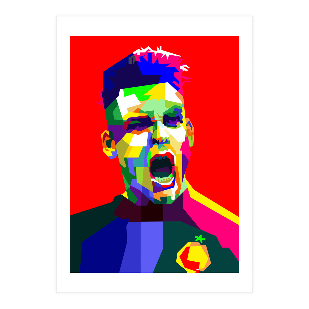Lautaro Martinez Football Striker Pop Art (Print Only)