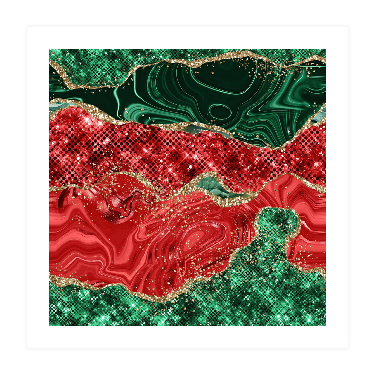 Christmas Glitter Agate Texture 02 (Print Only)