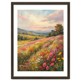 Serene Wildflower Meadow at Sunset Oil Painting thumbnail