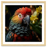 Vibrant Macaw Parrot With Red And Yellow thumbnail