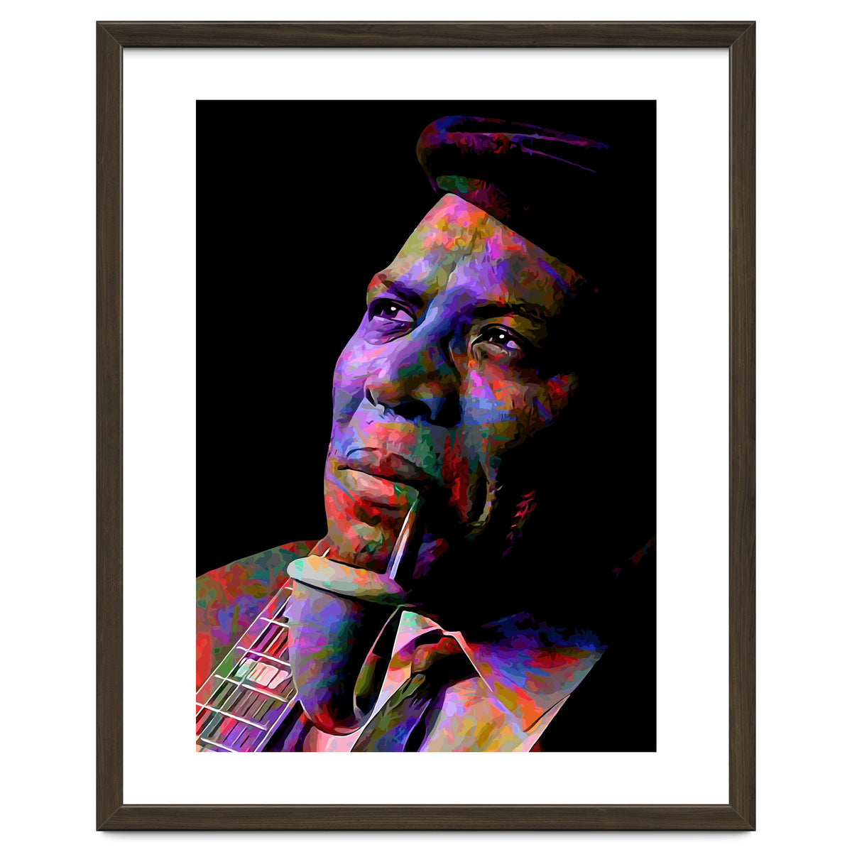 Howlin Wolf American Blues Musician Legend Colorful