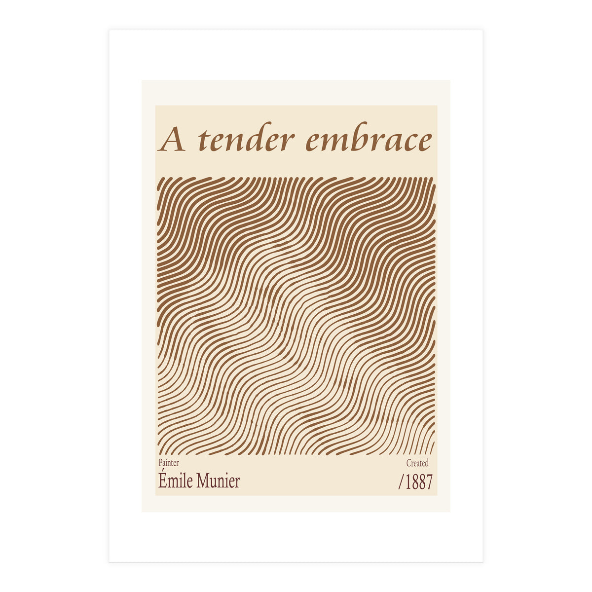 A Tender Embrace – Émile Munier (1887) (Print Only)