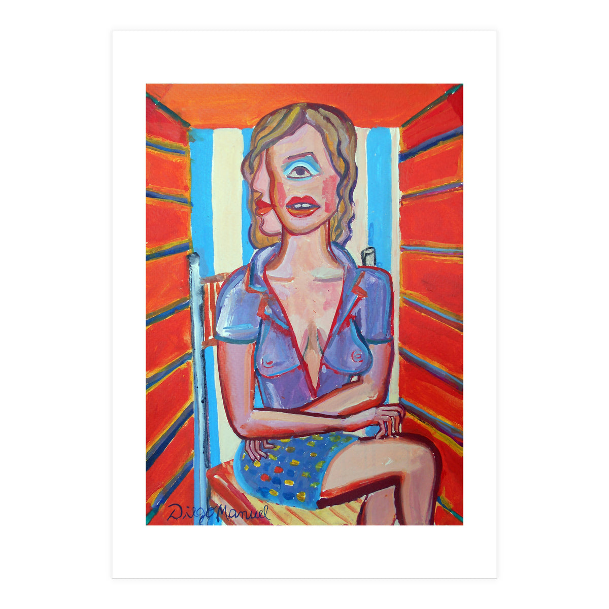 Mujer En El Sillon 2 (Print Only)