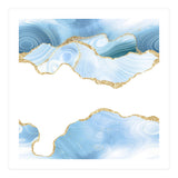 Blue & Gold Glitter Agate Texture 06  (Print Only) thumbnail