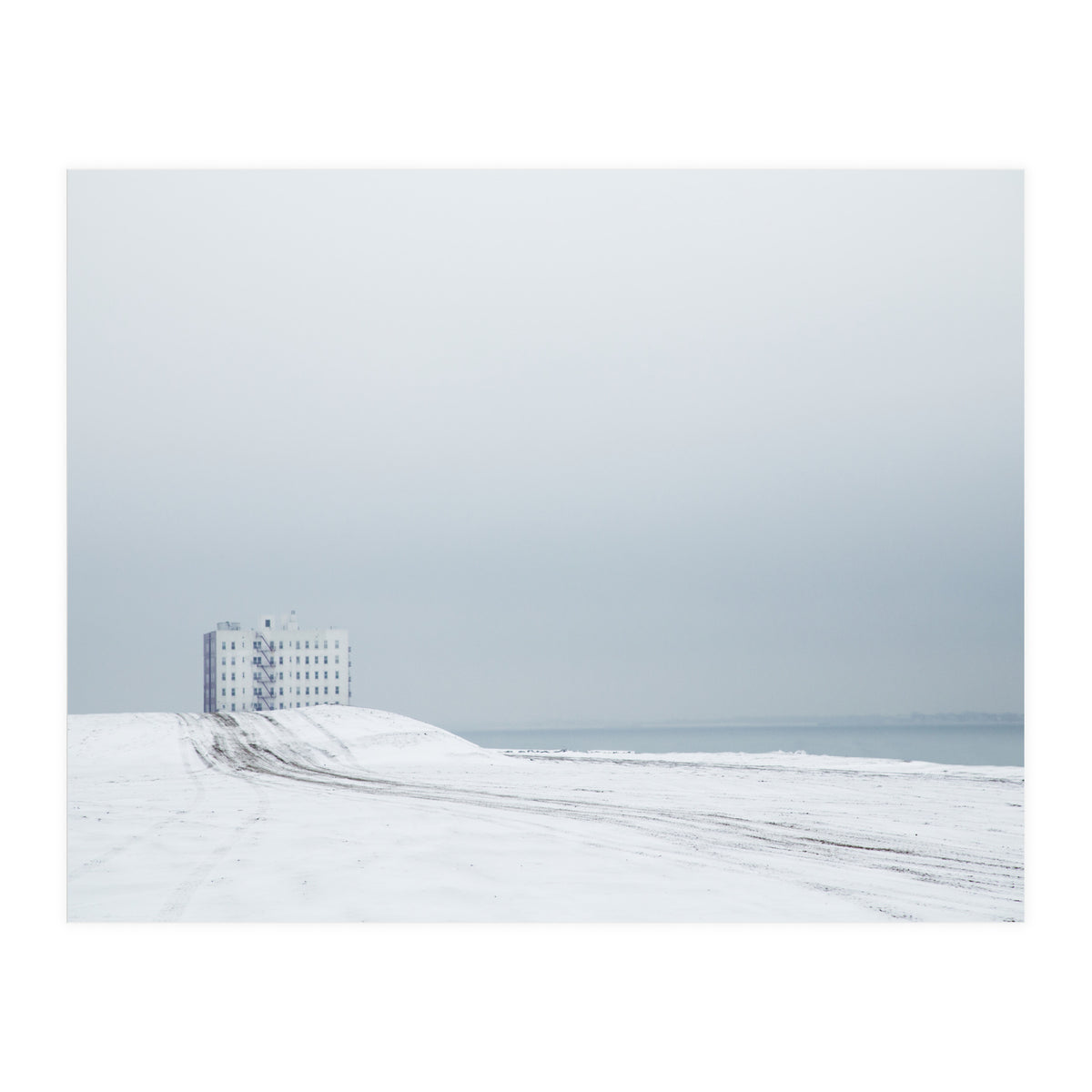 White Building - Winter seascape (Print Only)