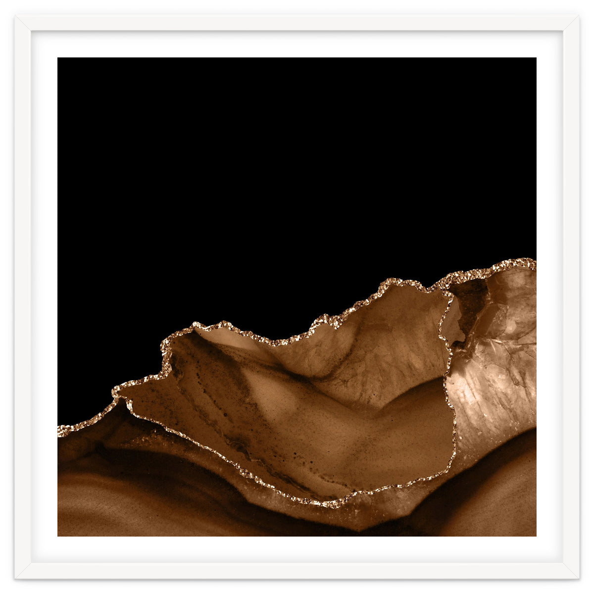 Brown & Gold Agate Texture 06