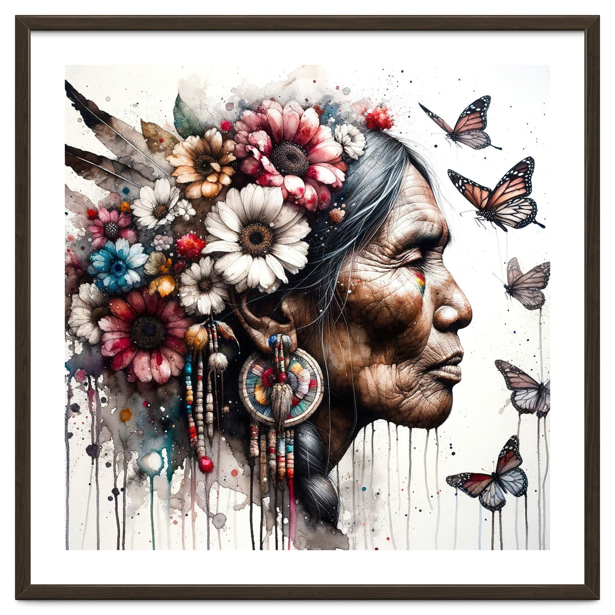 Matriarch With Wildflowers