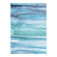 Gradient Watercolor Sea Blue (Print Only)