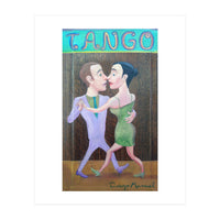 Pareja De Tango 2 Madera (Print Only)
