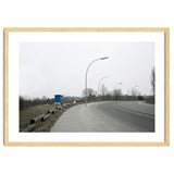 Street light on the curving road thumbnail