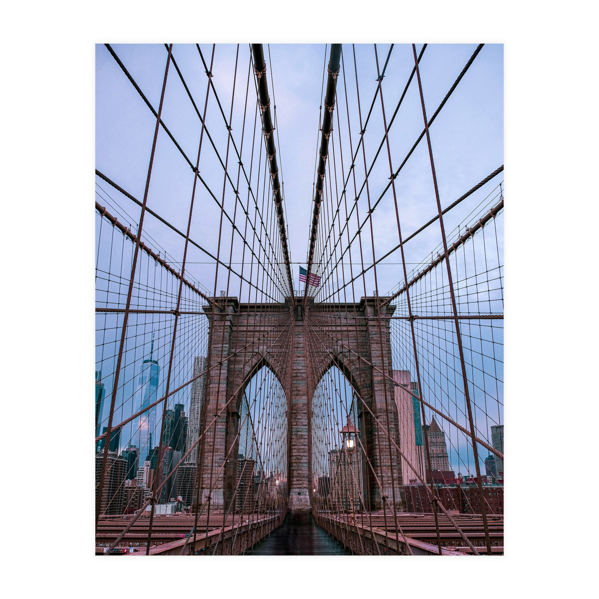 Brooklyn Bridge at Dawn, Iconic New York City Photography (Print Only)