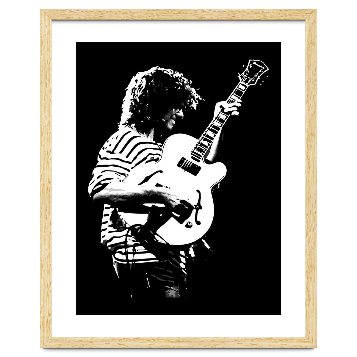 Pat Metheny American Jazz Musician in Monochrome