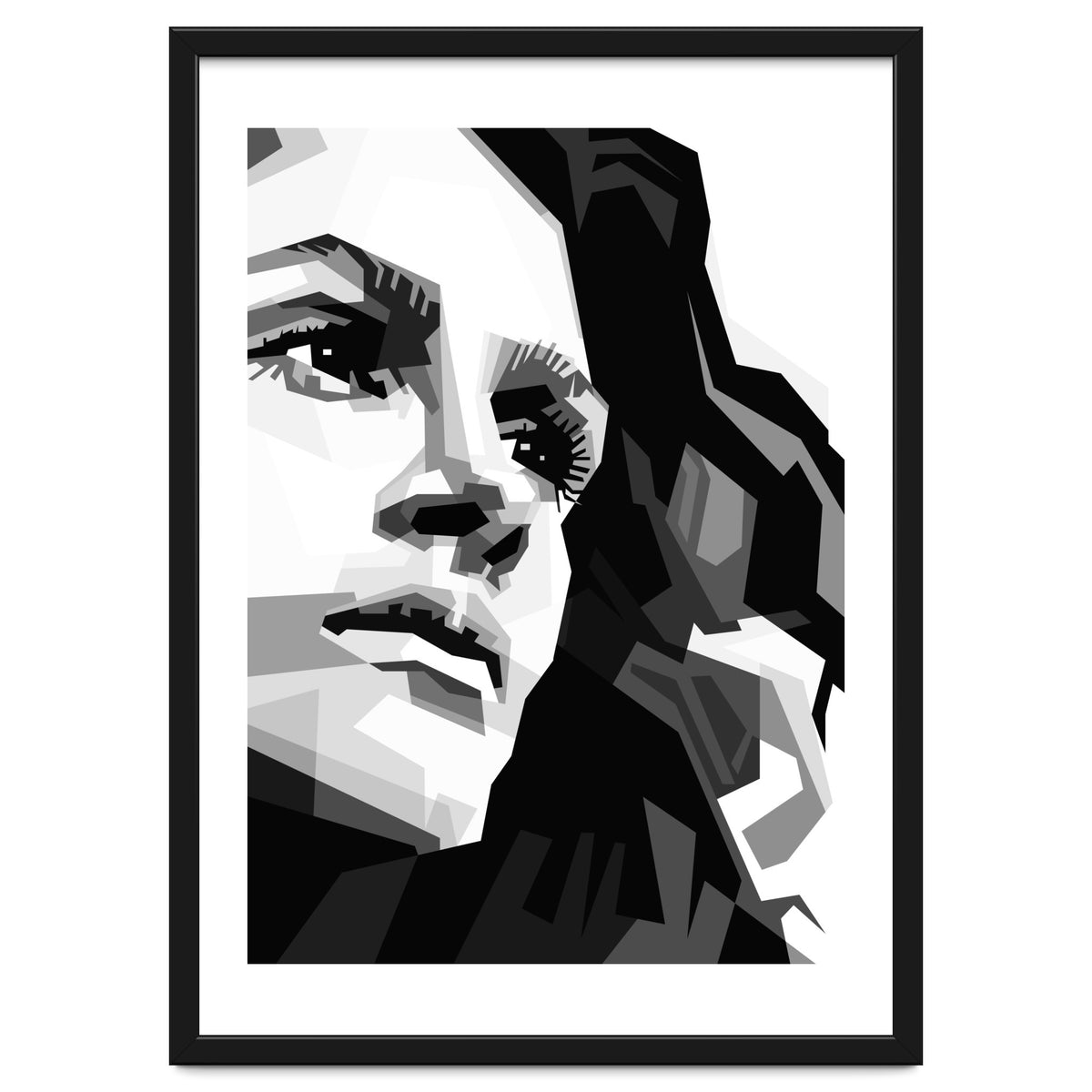 Julia Roberts Monochrome Illustration