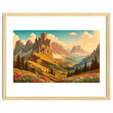 Vintage Dolomites Poster, Italy thumbnail