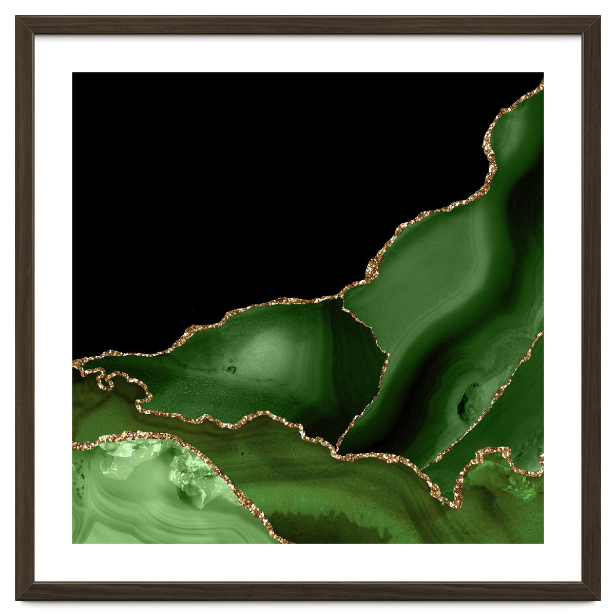 Green & Gold Agate Texture 03