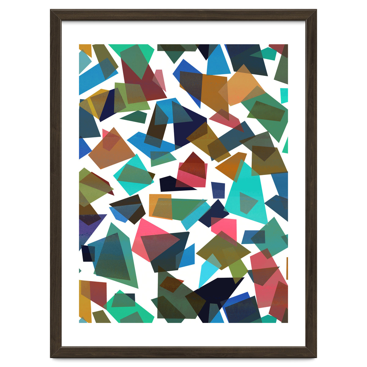 Geometric Squares Collage Colorful