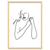 Eternally Connected, Abstract Line Art Love, Sketch Drawing Minimal, Eclectic Human Couple Connection Minimalism Concept thumbnail