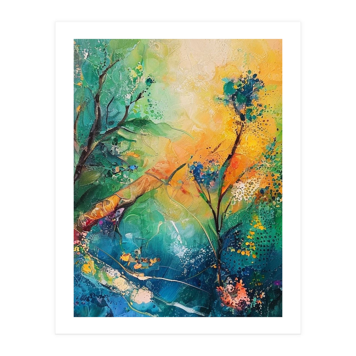 Abstract Botanical Forest Landscape (Print Only)