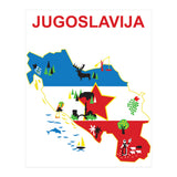 Yugoslavia Map (Print Only) thumbnail
