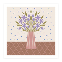 Flower Vase Mocha Mousse (Print Only)