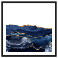 Navy & Gold Agate Texture 21