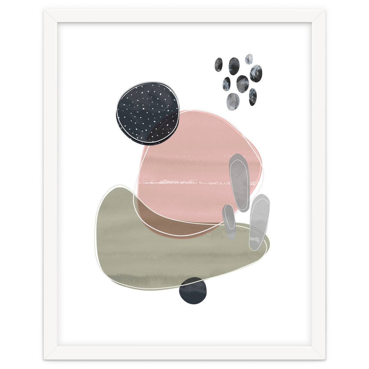 Bold Organic Shapes Pink