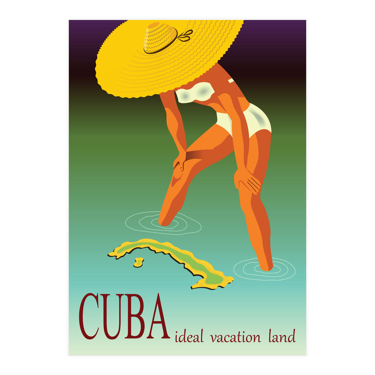 Cuba, Ideal Vacation Land (Print Only)