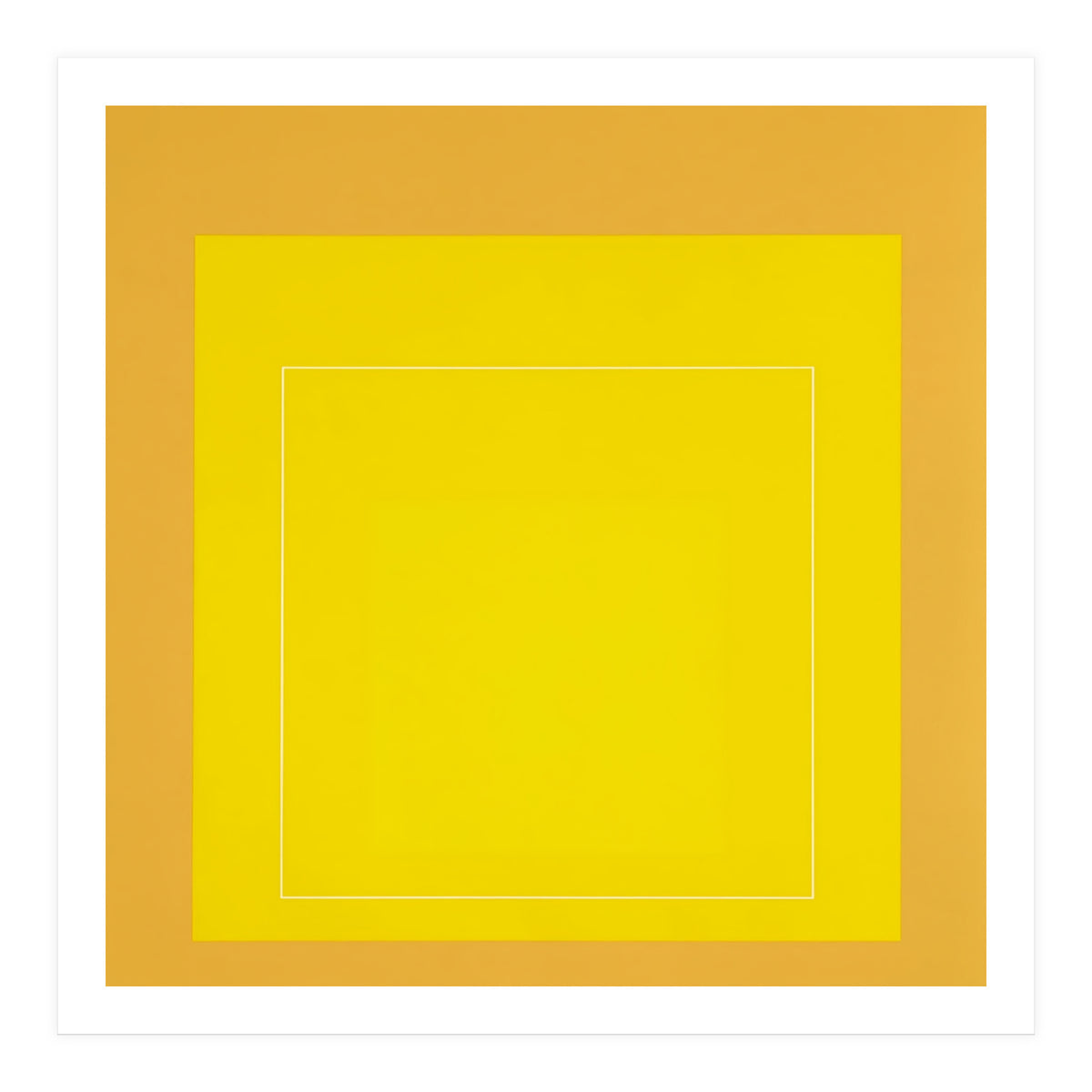 JOSEF ALBERS - HOMAGE TO THE SQUARE YELLOW   (Print Only)