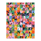 Life On A Checkboard, Abstract Maximalism Eclectic Painting, Bohemian Pop Of Color Illustration (Print Only) thumbnail