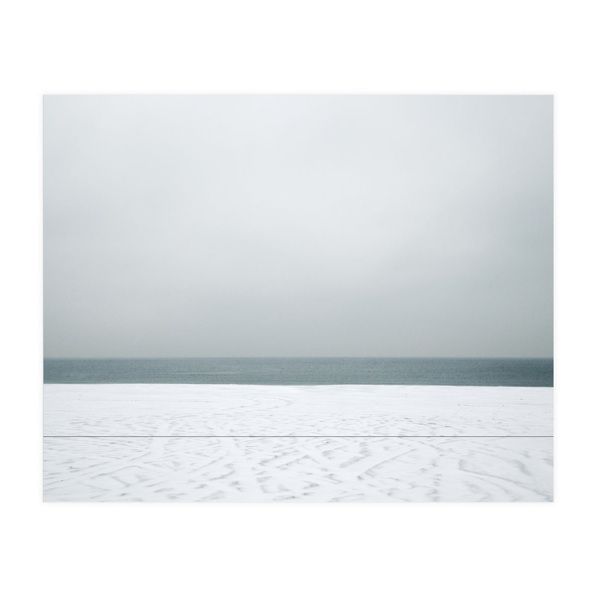 Winter seascape - Snow beach  (Print Only)