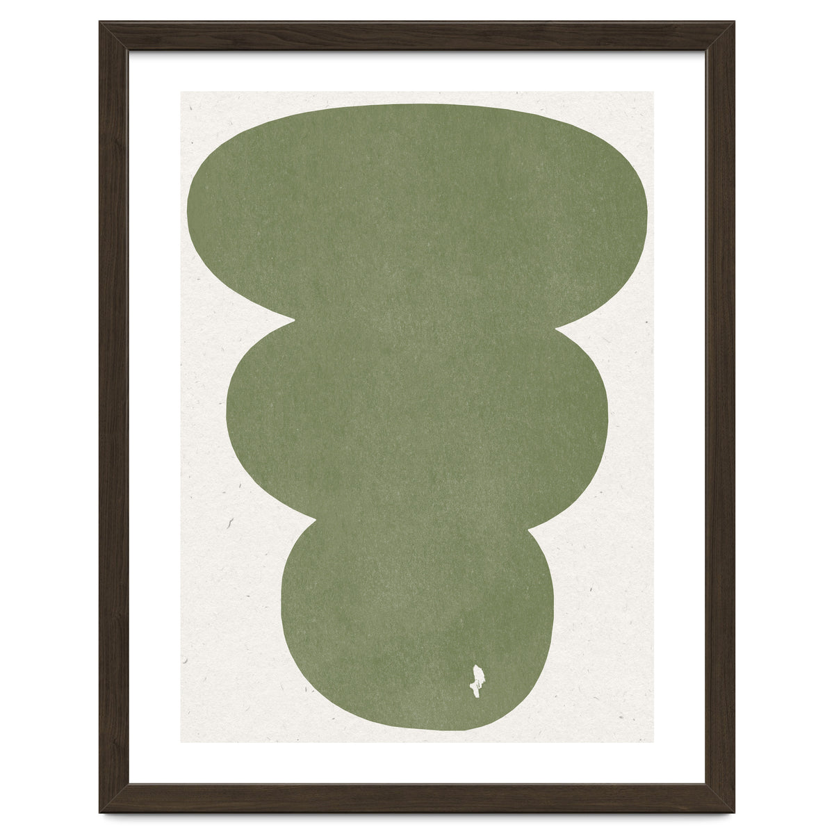 GREEN WATERCOLOR SHAPES NO.4