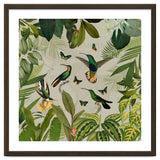 Vintage Exotic Hummingbirds Jungle thumbnail