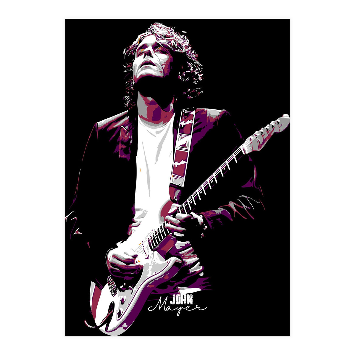 John Mayer American Guitarist Legend (Print Only)