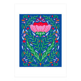 Bold Symmetrical Floral  (Print Only) thumbnail