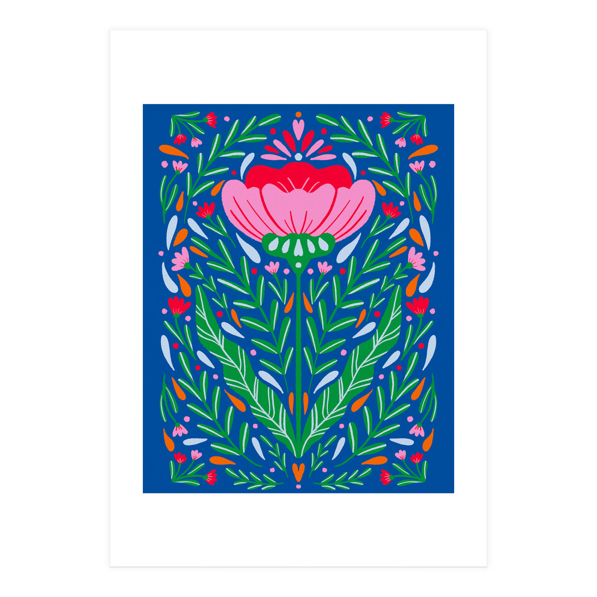 Bold Symmetrical Floral  (Print Only)