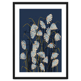 Linocut flower meadow blue thumbnail