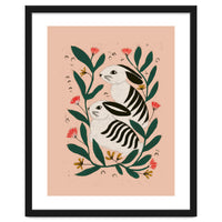 Hares Among Flowers