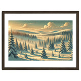 Vintage Finland, Lapland Winter Forest Poster thumbnail